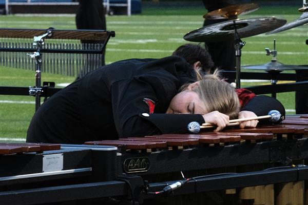Crofton High School Marching Band Performing